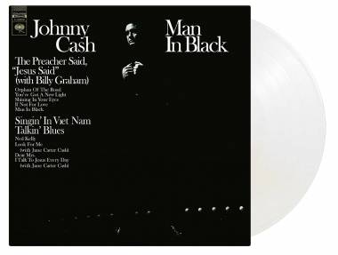 JOHNNY CASH - MAN IN BLACK (CLEAR vinyl LP)