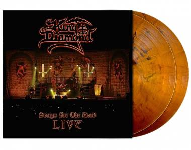 KING DIAMOND - SONGS FOR THE DEAD LIVE (ORANGE-BROWN/BLACK MARBLED vinyl 2LP)