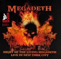 MEGADETH - NIGHT OF THE LIVING MEGADETH: LIVE IN NEW YORK CITY (RED vinyl LP)