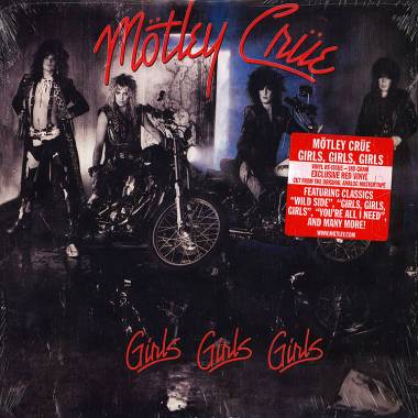 MOTLEY CRUE - GIRLS, GIRLS, GIRLS (RED vinyl LP)