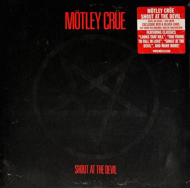 MOTLEY CRUE - SHOUT AT THE DEVIL (RED/BLACK vinyl LP)