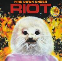 RIOT - FIRE DOWN UNDER (YELLOW W/ ORANGE SPOTS vinyl LP)