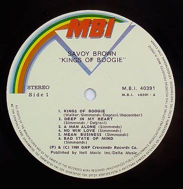 SAVOY BROWN - KINGS OF BOOGIE (LP)