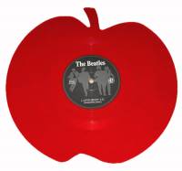 THE BEATLES - LOVE ME DO (APPLE SHAPED RED vinyl 7")