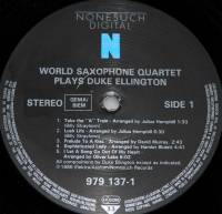 WORLD SAXOPHONE QUARTET - PLAYS DUKE ELLINGTON (LP)